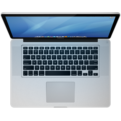 black apple laptop icon