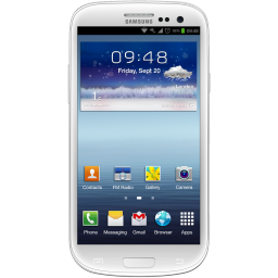 Galaxy S Iii White Phone Icon Png Clipart Image Iconbug Com