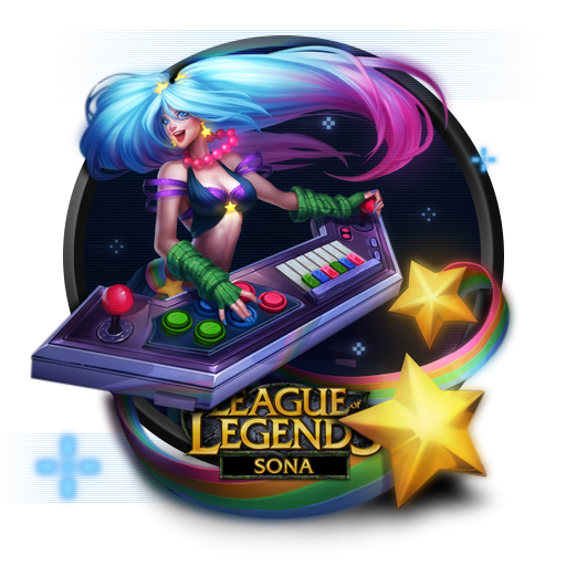 League Of Legends Sona Arcade Icon Png Clipart Image Iconbug Com