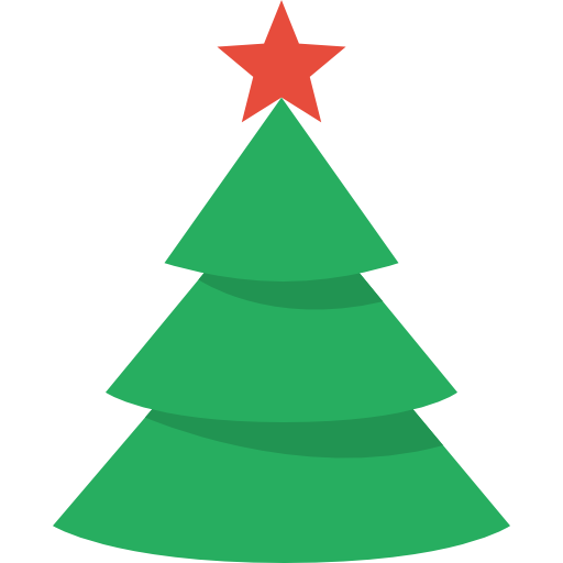 Simple Christmas Tree Icon, PNG ClipArt Image | IconBug.com