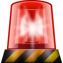 siren red flashing icon clipart iconbug format