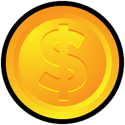 Gold Coin Money Sign Icon, PNG ClipArt Image | IconBug.com