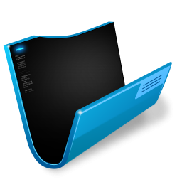 Futuristic Folder Blue Icon Png Clipart Image Iconbug Com