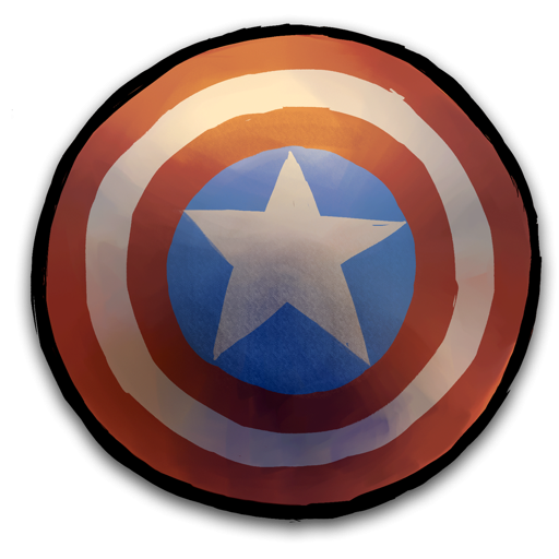 Captain America Shield Watercolor Icon, PNG ClipArt Image | IconBug.com