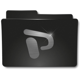 Powerpoint Black Folder Icon Png Clipart Image Iconbug Com