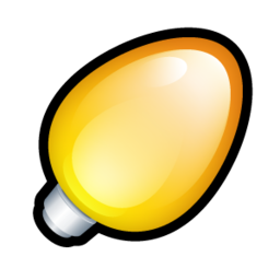 Christmas Light Bulb Yellow Icon Png Clipart Image Iconbug Com