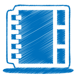 Blue Sketch Address Book Icon Png Clipart Image Iconbug Com