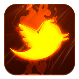 Burning Twitter Tile Icon, PNG ClipArt Image | IconBug.com