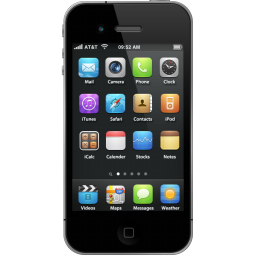 black iphone 4 png