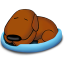 Sleeping Brown Dog Icon Png Clipart Image Iconbug Com