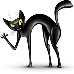 Angry Black Cat Icon Png Clipart Image Iconbug Com