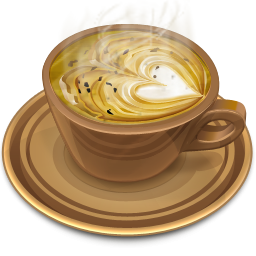 Brown Cup Of Heart Coffee Icon Png Clipart Image Iconbug Com