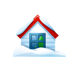 Snow Filled House Icon Png Clipart Image Iconbug Com