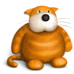 Fat Yellow Cat Icon Png Clipart Image Iconbug Com