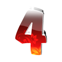 number 4 icon