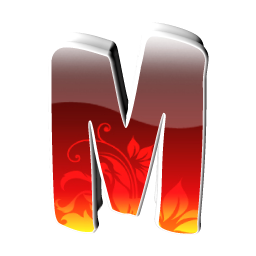 Red Big M Icon Png Clipart Image Iconbug Com