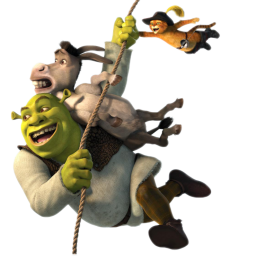 Shrek and Donkey, Shrek and Friends, at the movies, cartoons, shrek png