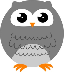 grey owl clip art
