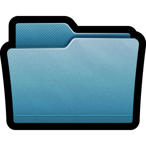 blue folder icon mac