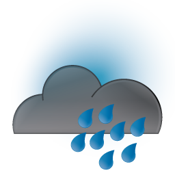 Dark Cloud With Raindrops Icon, PNG ClipArt Image | IconBug.com