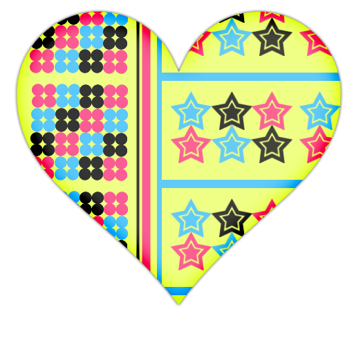Yellow Heart With Stars And Circles Icon, PNG ClipArt Image | IconBug.com