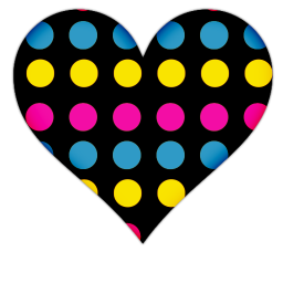 Black Heart With Colorful Dots Icon, PNG ClipArt Image | IconBug.com